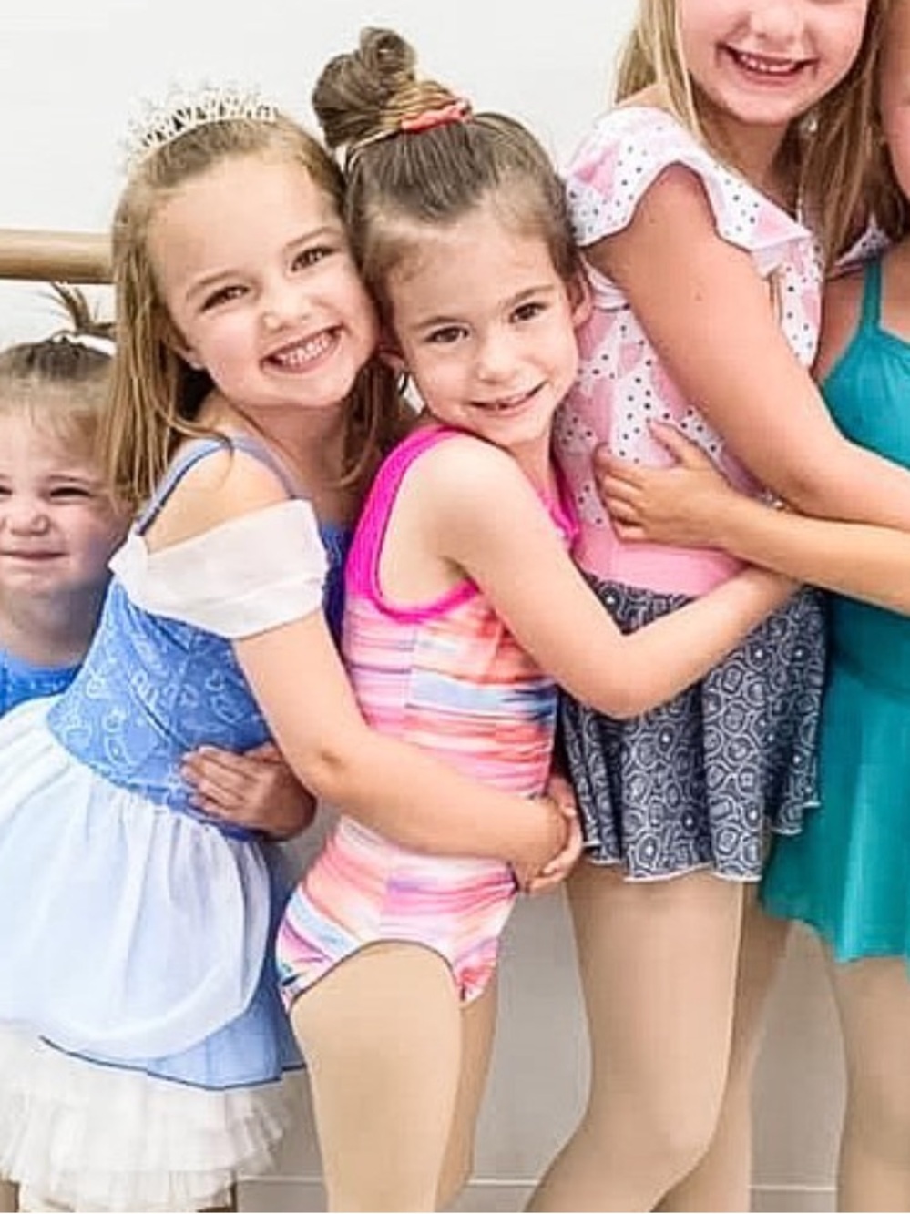 Kids Pink Multicolor Dance Leotard - Bella Ballerina